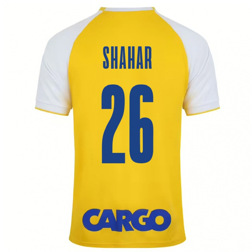 Danxen Damen Ido Shahar #26 Gelb Weiß Heimtrikot Trikot 2024/25 T-Shirt