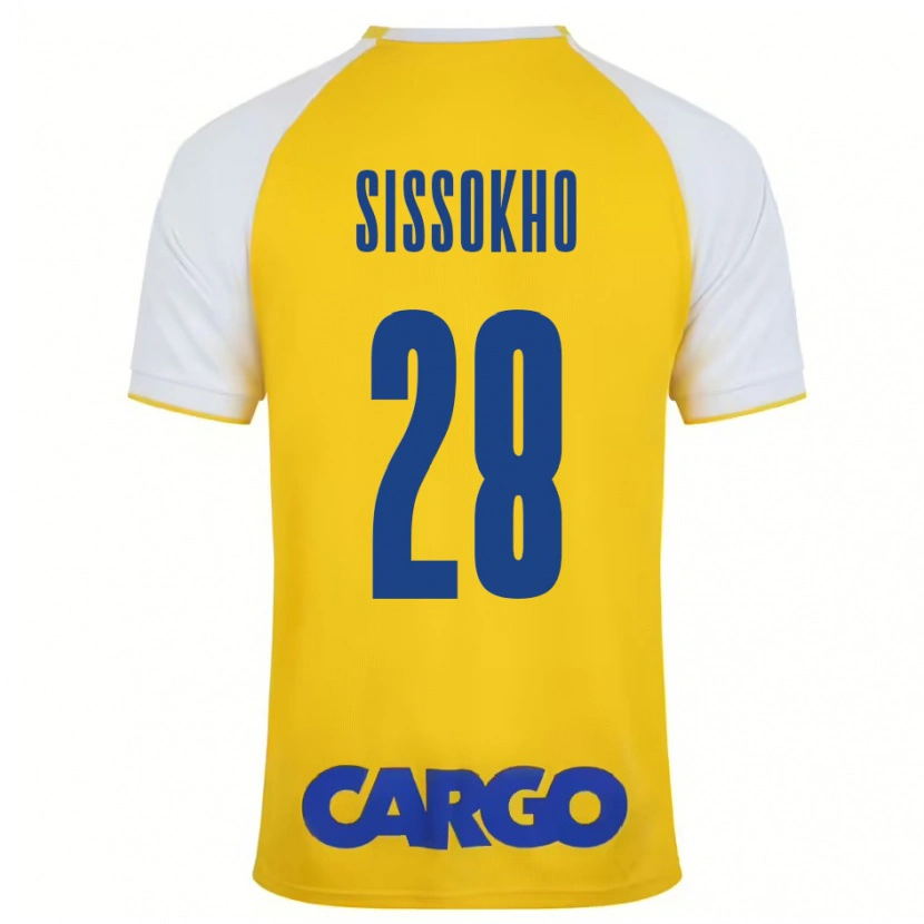 Danxen Damen Issouf Sissokho #28 Gelb Weiß Heimtrikot Trikot 2024/25 T-Shirt