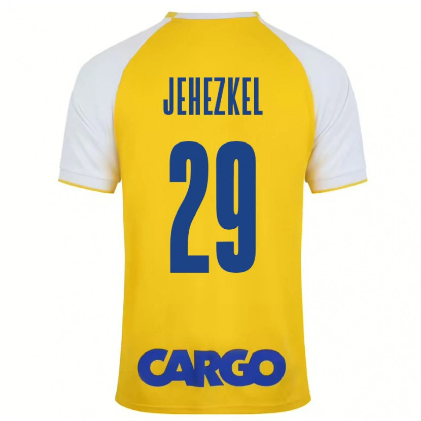Danxen Damen Sagiv Jehezkel #29 Gelb Weiß Heimtrikot Trikot 2024/25 T-Shirt