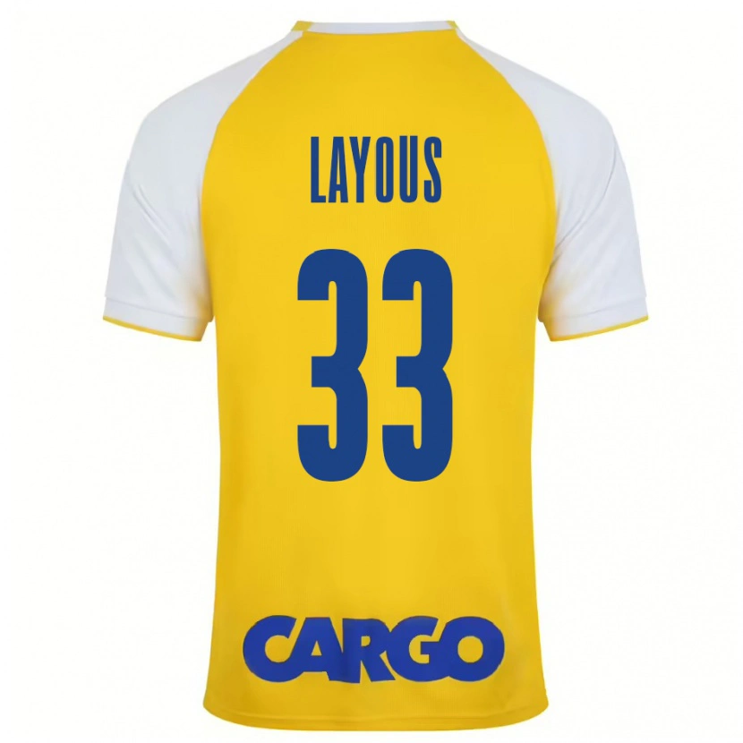 Danxen Damen Hisham Layous #33 Gelb Weiß Heimtrikot Trikot 2024/25 T-Shirt