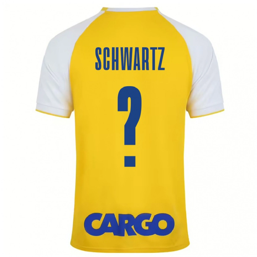 Danxen Damen Noam Schwartz #0 Gelb Weiß Heimtrikot Trikot 2024/25 T-Shirt