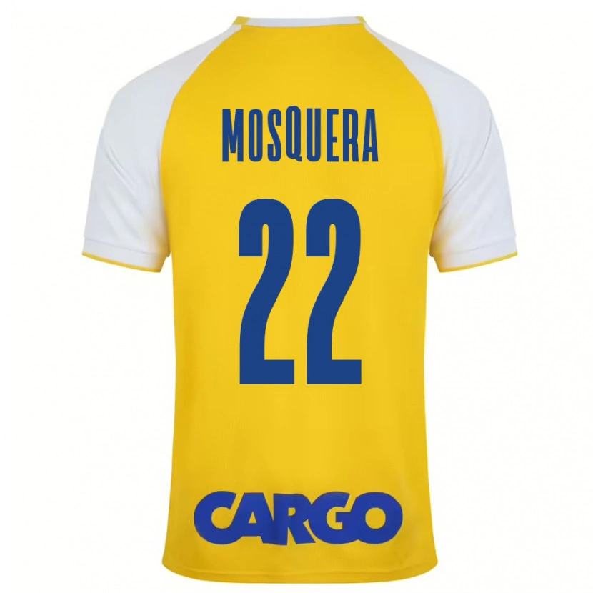 Danxen Damen Orlando Mosquera #22 Gelb Weiß Heimtrikot Trikot 2024/25 T-Shirt