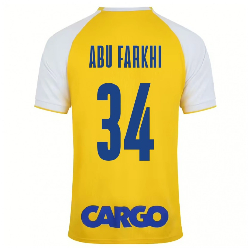 Danxen Damen Sayed Abu Farkhi #34 Gelb Weiß Heimtrikot Trikot 2024/25 T-Shirt