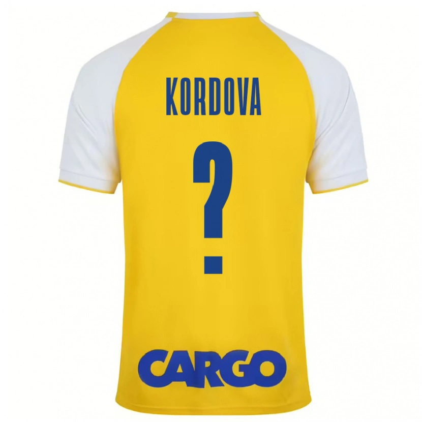 Danxen Damen Adir Kordova #0 Gelb Weiß Heimtrikot Trikot 2024/25 T-Shirt