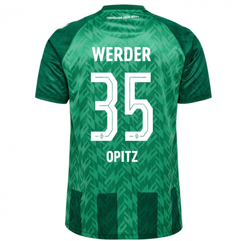 Danxen Damen Leon Opitz #35 Grün Heimtrikot Trikot 2024/25 T-Shirt