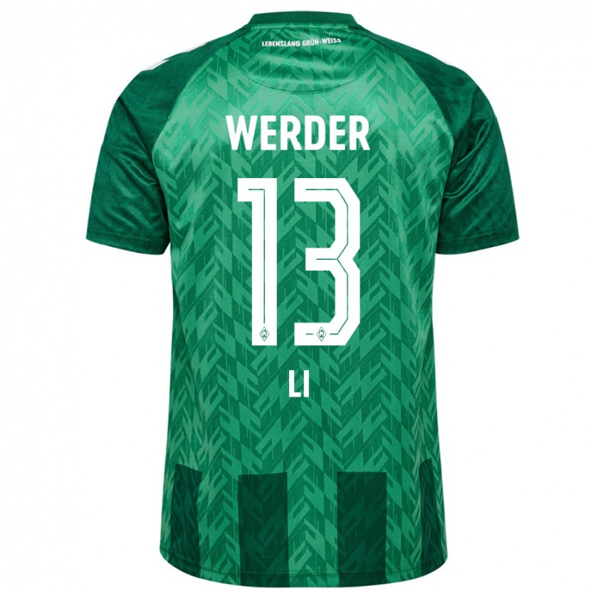 Danxen Damen Xiancheng Li #13 Grün Heimtrikot Trikot 2024/25 T-Shirt