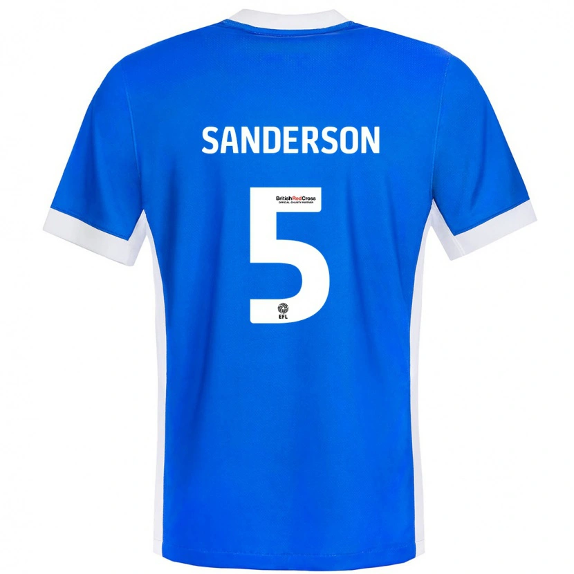 Danxen Damen Dion Sanderson #5 Blau Weiß Heimtrikot Trikot 2024/25 T-Shirt
