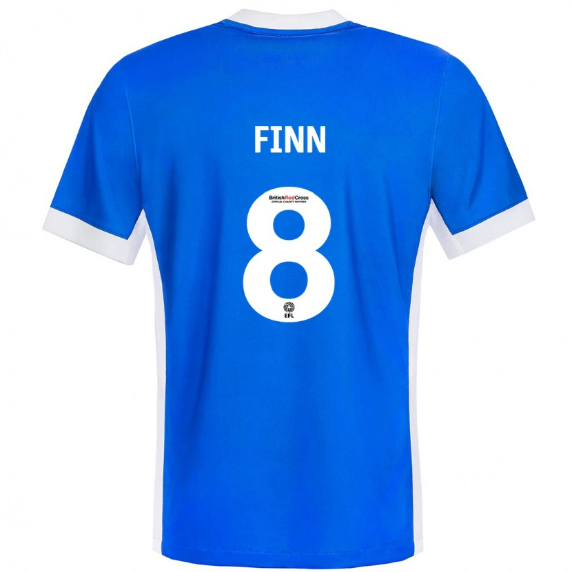 Danxen Damen Jamie Finn #8 Blau Weiß Heimtrikot Trikot 2024/25 T-Shirt