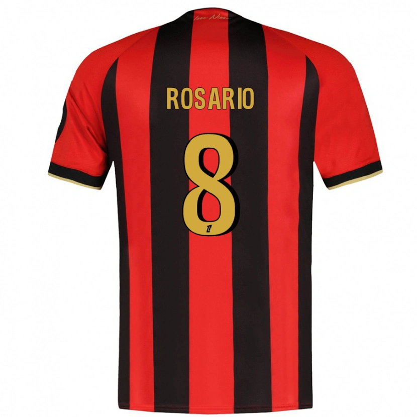 Danxen Damen Pablo Rosario #8 Rot Schwarz Heimtrikot Trikot 2024/25 T-Shirt