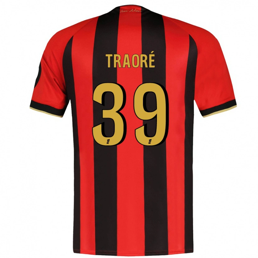 Danxen Damen Daouda Traoré #39 Rot Schwarz Heimtrikot Trikot 2024/25 T-Shirt