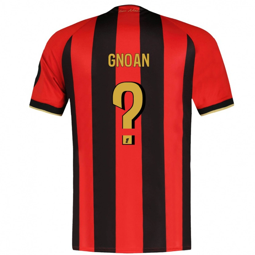 Danxen Damen Ebroni Gnoan #0 Rot Schwarz Heimtrikot Trikot 2024/25 T-Shirt