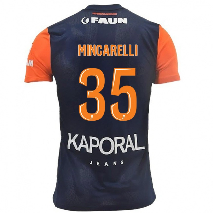 Danxen Damen Lucas Mincarelli #35 Marineblau Orange Heimtrikot Trikot 2024/25 T-Shirt