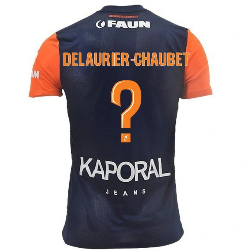 Danxen Damen Tom Delaurier-Chaubet #0 Marineblau Orange Heimtrikot Trikot 2024/25 T-Shirt