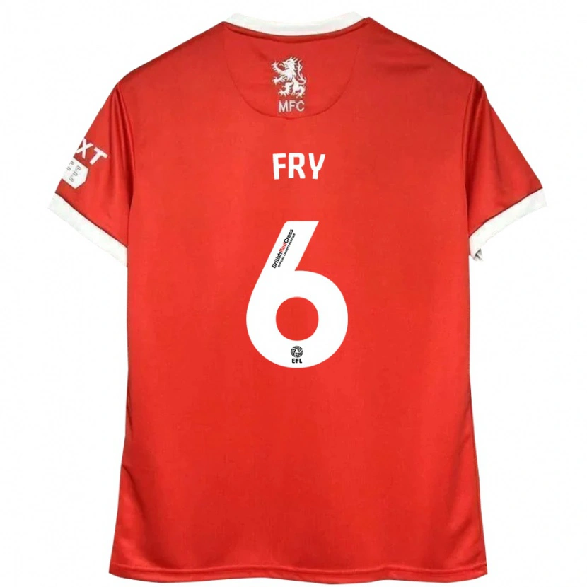 Danxen Damen Dael Fry #6 Rot Weiß Heimtrikot Trikot 2024/25 T-Shirt