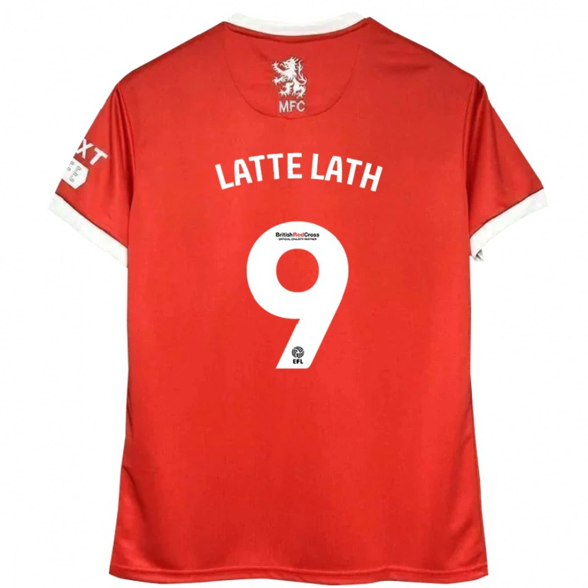Danxen Damen Emmanuel Latte Lath #9 Rot Weiß Heimtrikot Trikot 2024/25 T-Shirt