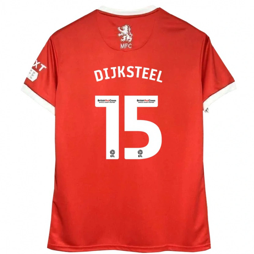 Danxen Damen Anfernee Dijksteel #15 Rot Weiß Heimtrikot Trikot 2024/25 T-Shirt