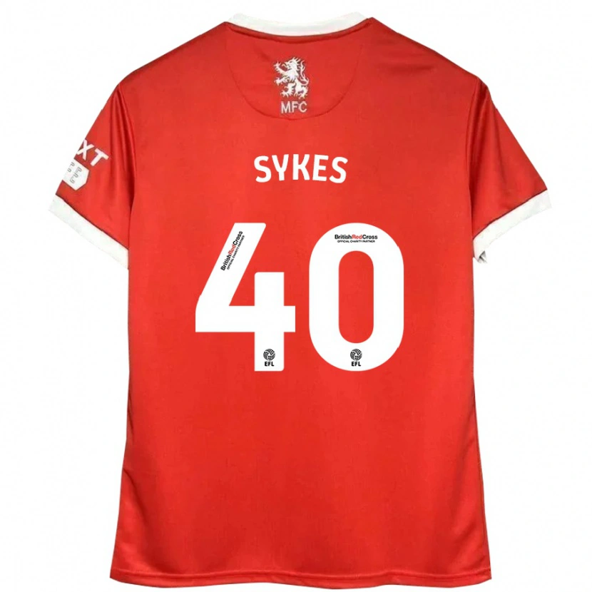 Danxen Damen Cain Sykes #40 Rot Weiß Heimtrikot Trikot 2024/25 T-Shirt