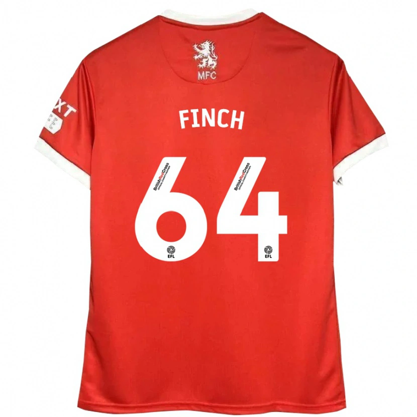Danxen Damen Sonny Finch #64 Rot Weiß Heimtrikot Trikot 2024/25 T-Shirt