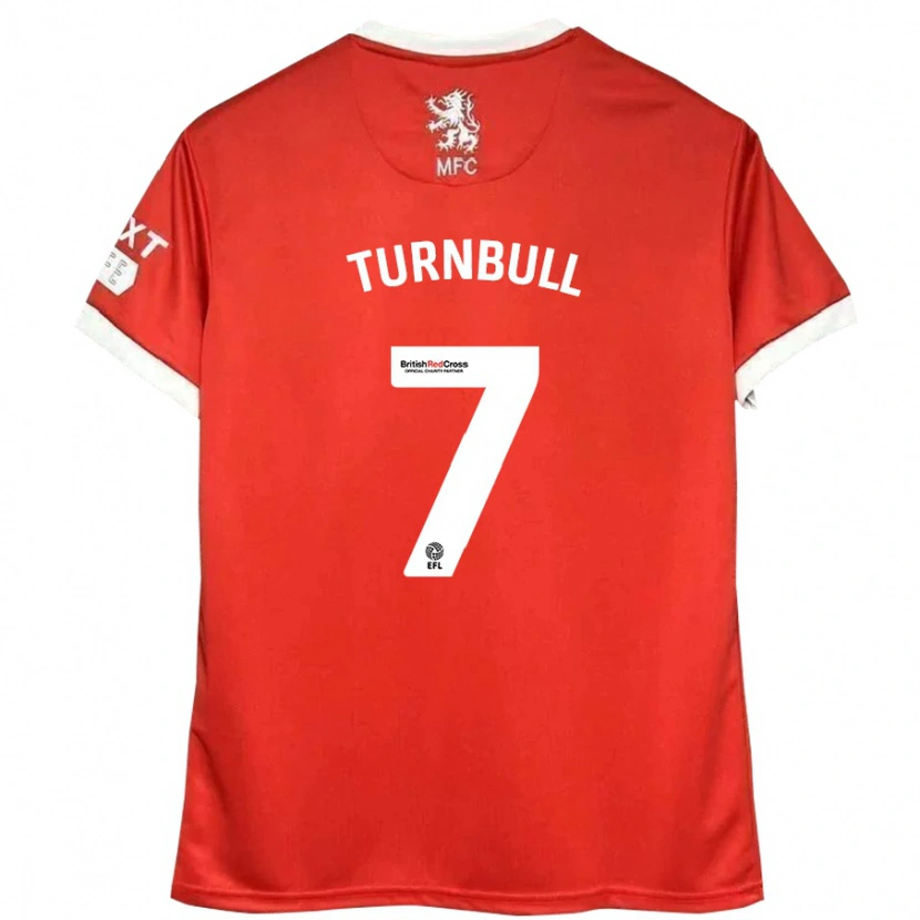 Danxen Damen Ellen Turnbull #7 Rot Weiß Heimtrikot Trikot 2024/25 T-Shirt