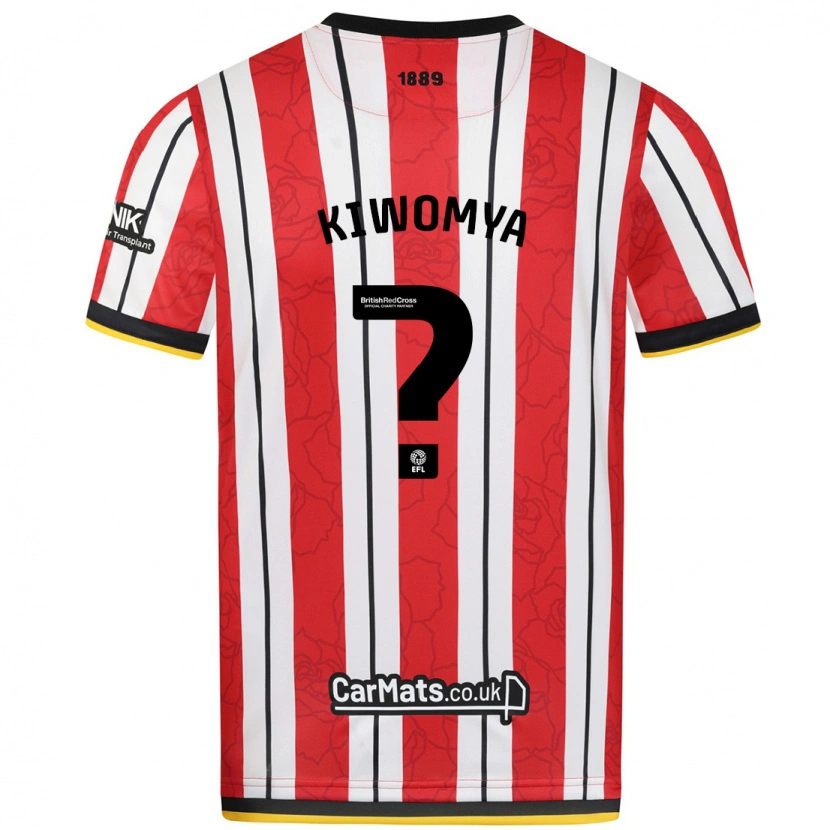 Danxen Damen Noah Kiwomya #0 Rot Weiße Streifen Heimtrikot Trikot 2024/25 T-Shirt