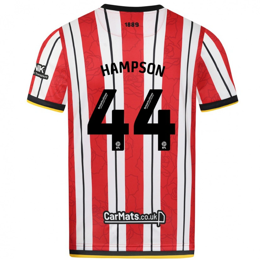 Danxen Damen Owen Hampson #44 Rot Weiße Streifen Heimtrikot Trikot 2024/25 T-Shirt