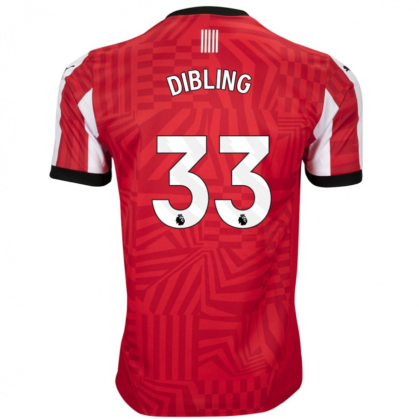 Danxen Damen Tyler Dibling #33 Rot Weiß Heimtrikot Trikot 2024/25 T-Shirt