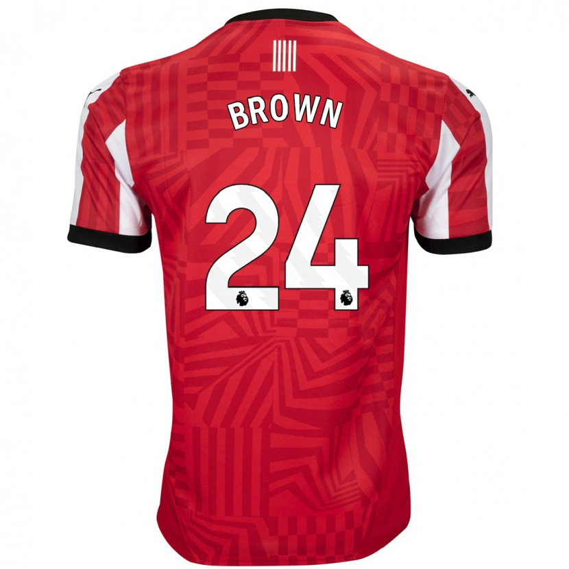 Danxen Damen Rachel Brown #24 Rot Weiß Heimtrikot Trikot 2024/25 T-Shirt