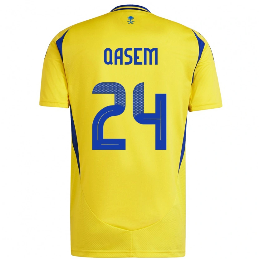 Danxen Damen Mohammed Qasem #24 Gelb Blau Heimtrikot Trikot 2024/25 T-Shirt