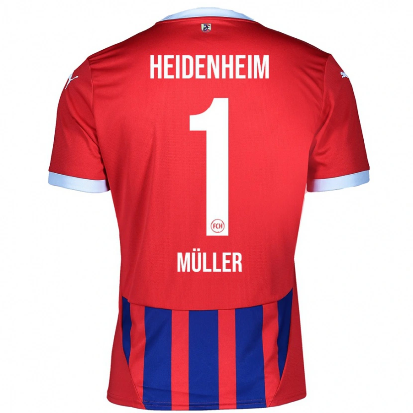 Danxen Damen Kevin Müller #1 Rot Blau Heimtrikot Trikot 2024/25 T-Shirt