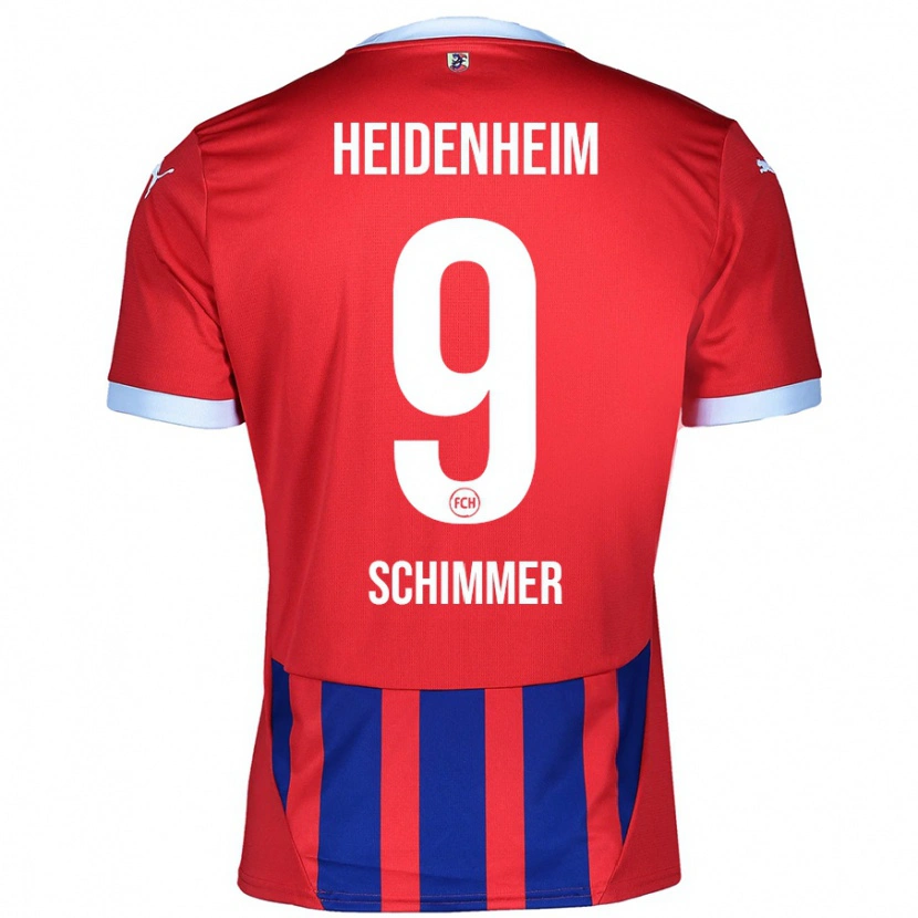 Danxen Damen Stefan Schimmer #9 Rot Blau Heimtrikot Trikot 2024/25 T-Shirt