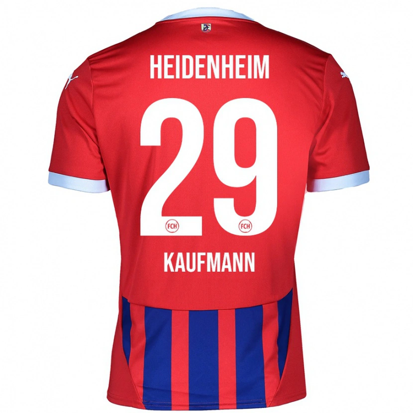 Danxen Damen Mikkel Kaufmann #29 Rot Blau Heimtrikot Trikot 2024/25 T-Shirt