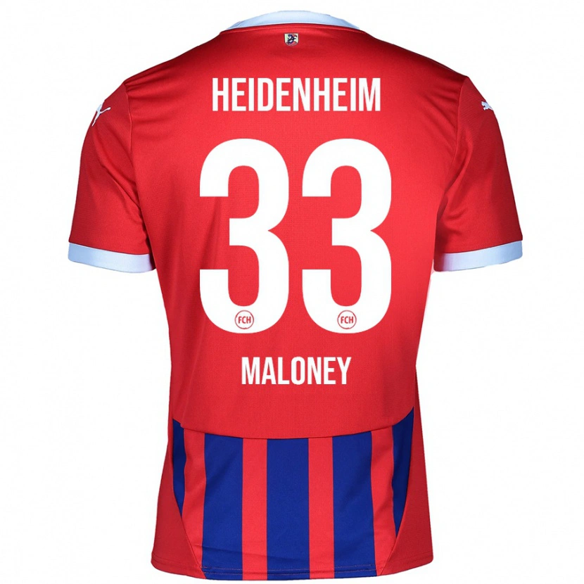 Danxen Damen Lennard Maloney #33 Rot Blau Heimtrikot Trikot 2024/25 T-Shirt