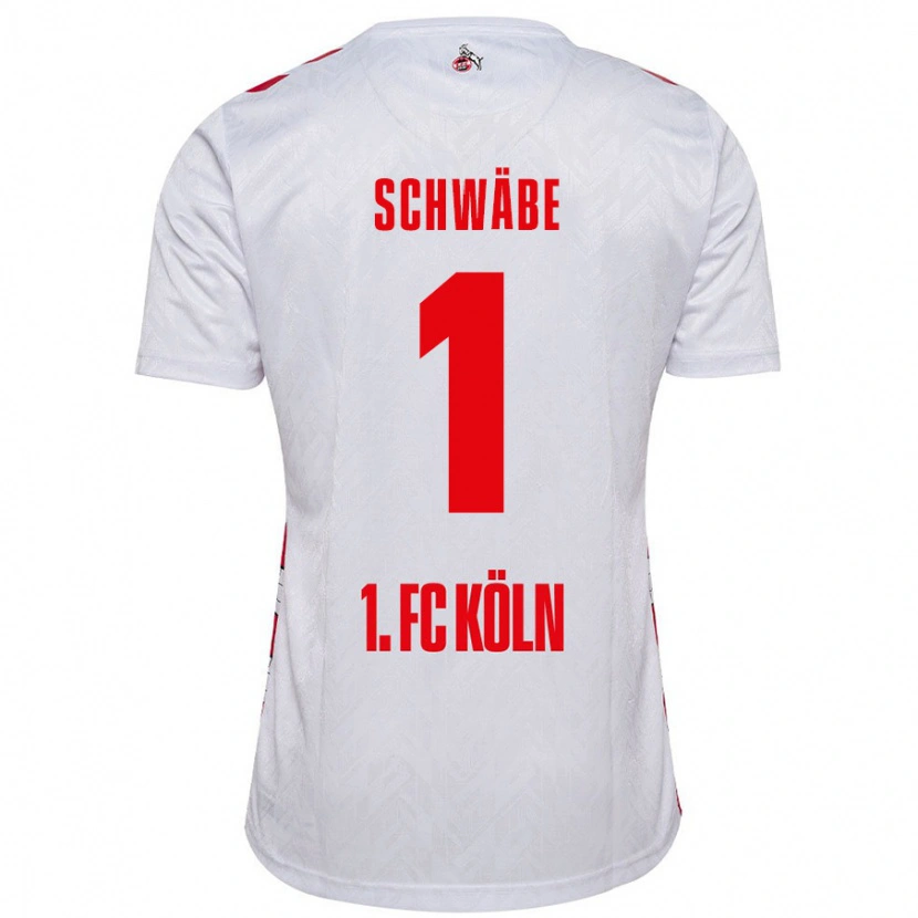 Danxen Damen Marvin Schwäbe #1 Weiß Rot Heimtrikot Trikot 2024/25 T-Shirt