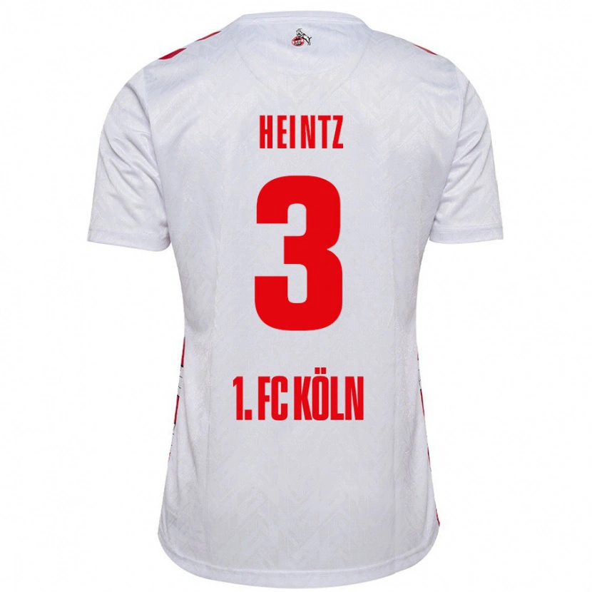Danxen Damen Dominique Heintz #3 Weiß Rot Heimtrikot Trikot 2024/25 T-Shirt