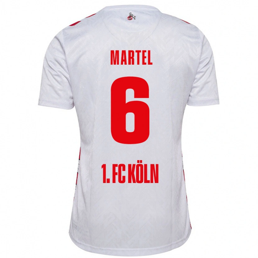 Danxen Damen Eric Martel #6 Weiß Rot Heimtrikot Trikot 2024/25 T-Shirt
