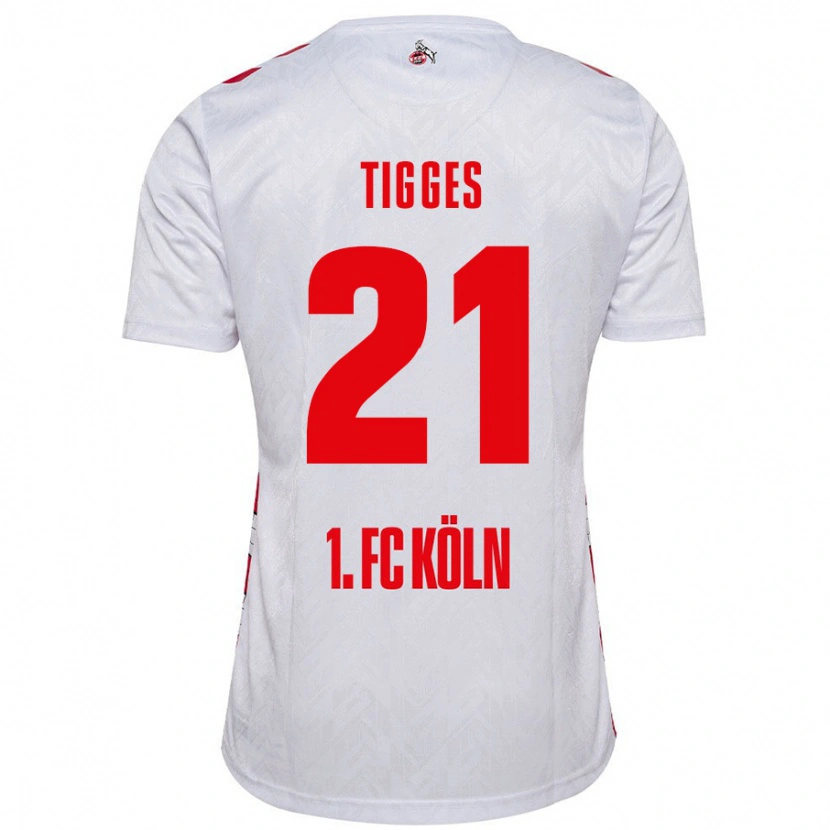 Danxen Damen Steffen Tigges #21 Weiß Rot Heimtrikot Trikot 2024/25 T-Shirt