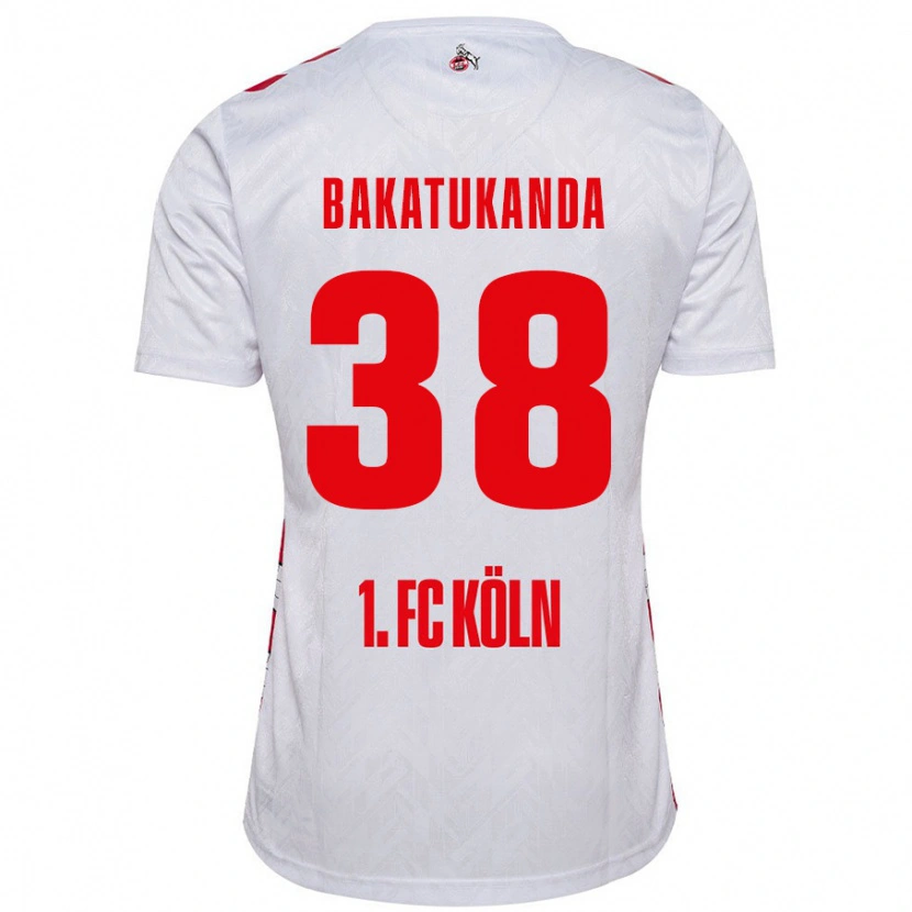 Danxen Damen Elias Bakatukanda #38 Weiß Rot Heimtrikot Trikot 2024/25 T-Shirt