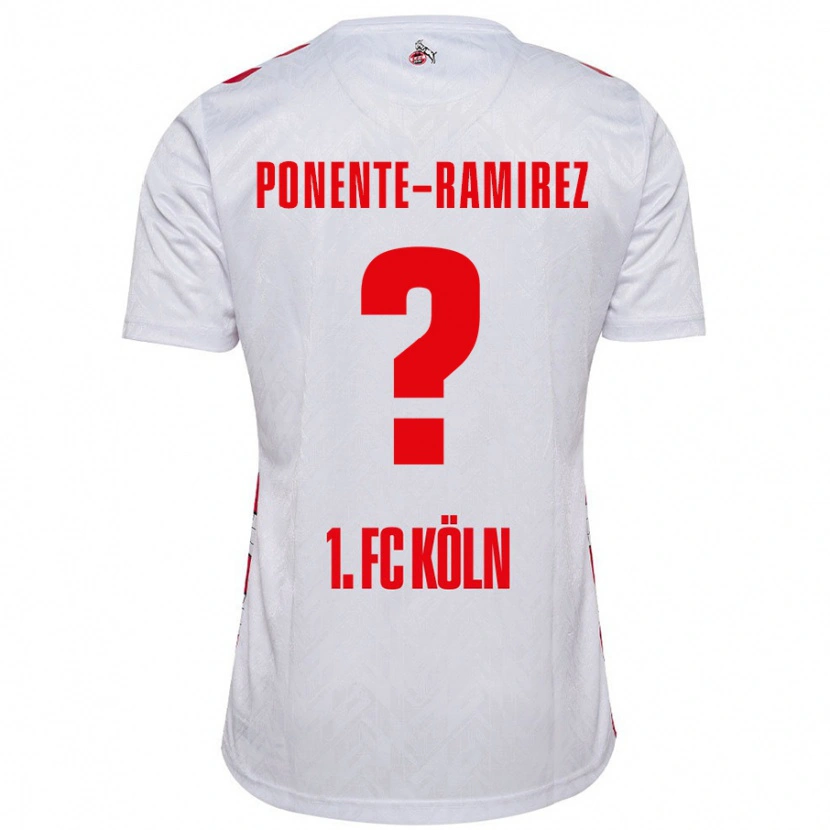 Danxen Damen Jason Ponente-Ramirez #0 Weiß Rot Heimtrikot Trikot 2024/25 T-Shirt