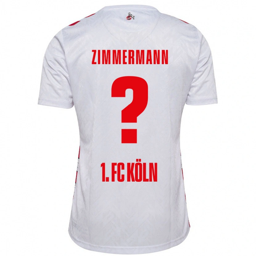 Danxen Damen Nick Zimmermann #0 Weiß Rot Heimtrikot Trikot 2024/25 T-Shirt