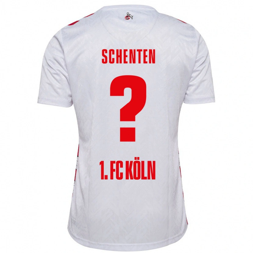 Danxen Damen Fynn Schenten #0 Weiß Rot Heimtrikot Trikot 2024/25 T-Shirt
