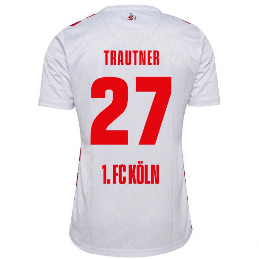 Danxen Damen Tobias Trautner #27 Weiß Rot Heimtrikot Trikot 2024/25 T-Shirt