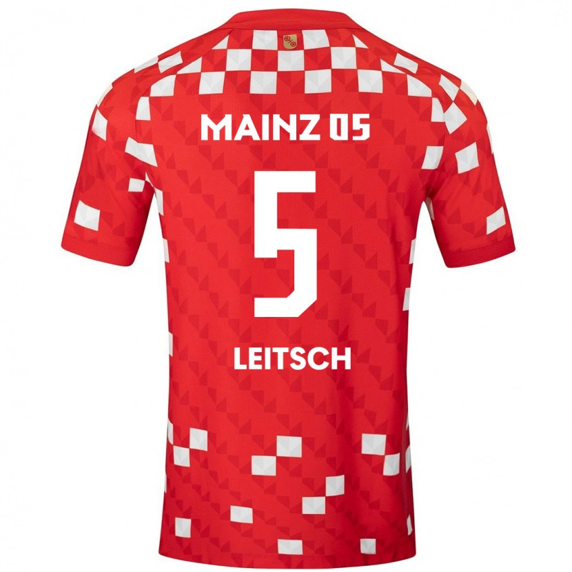 Danxen Damen Maxim Leitsch #5 Weiß Rot Heimtrikot Trikot 2024/25 T-Shirt