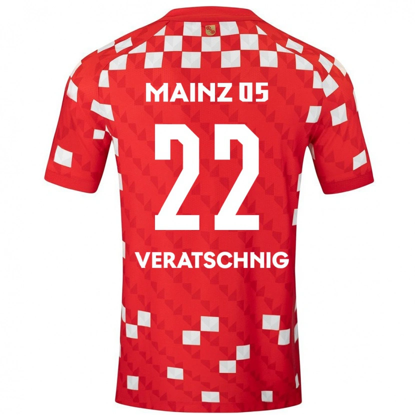 Danxen Damen Nikolas Veratschnig #22 Weiß Rot Heimtrikot Trikot 2024/25 T-Shirt