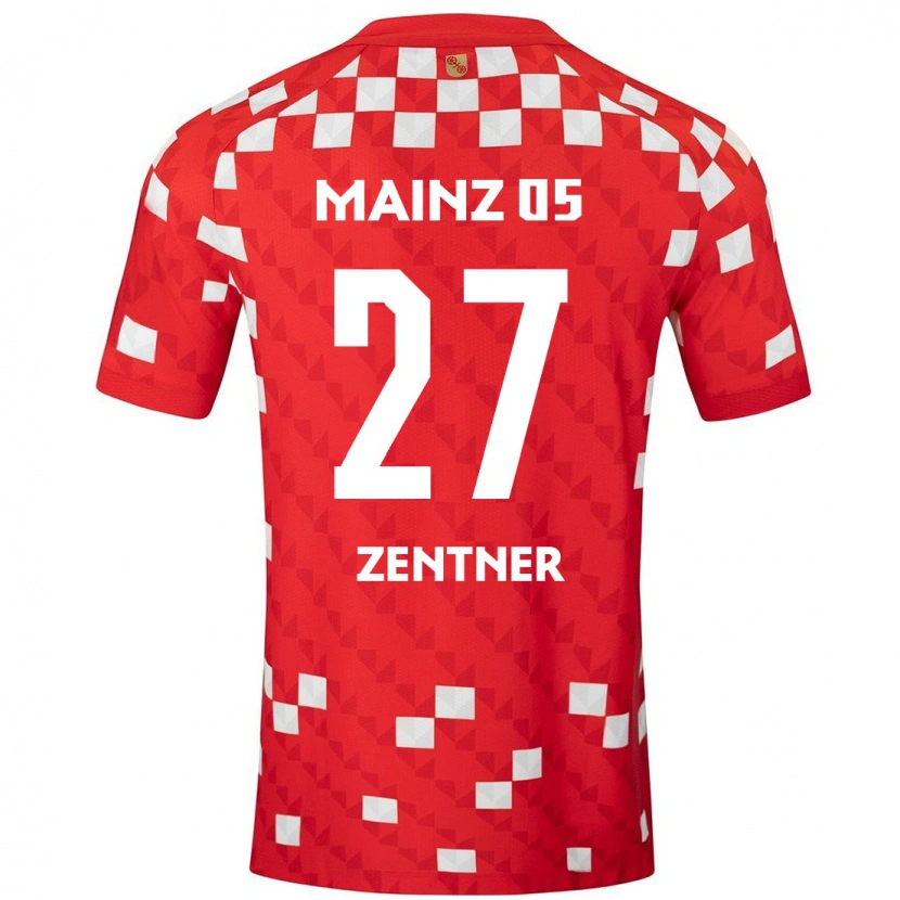 Danxen Damen Robin Zentner #27 Weiß Rot Heimtrikot Trikot 2024/25 T-Shirt
