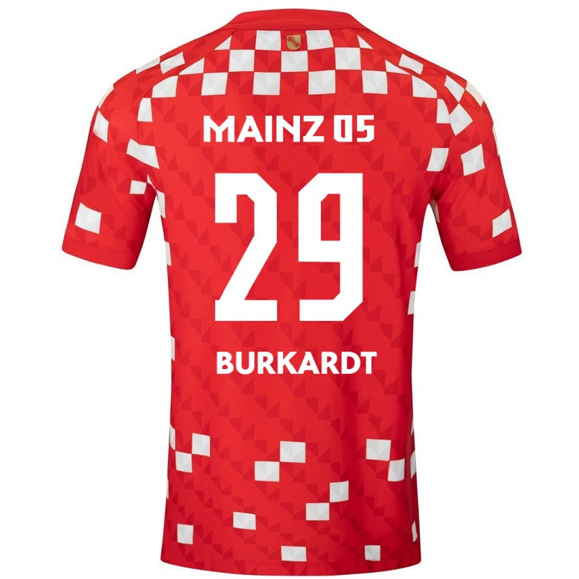 Danxen Damen Jonathan Burkardt #29 Weiß Rot Heimtrikot Trikot 2024/25 T-Shirt