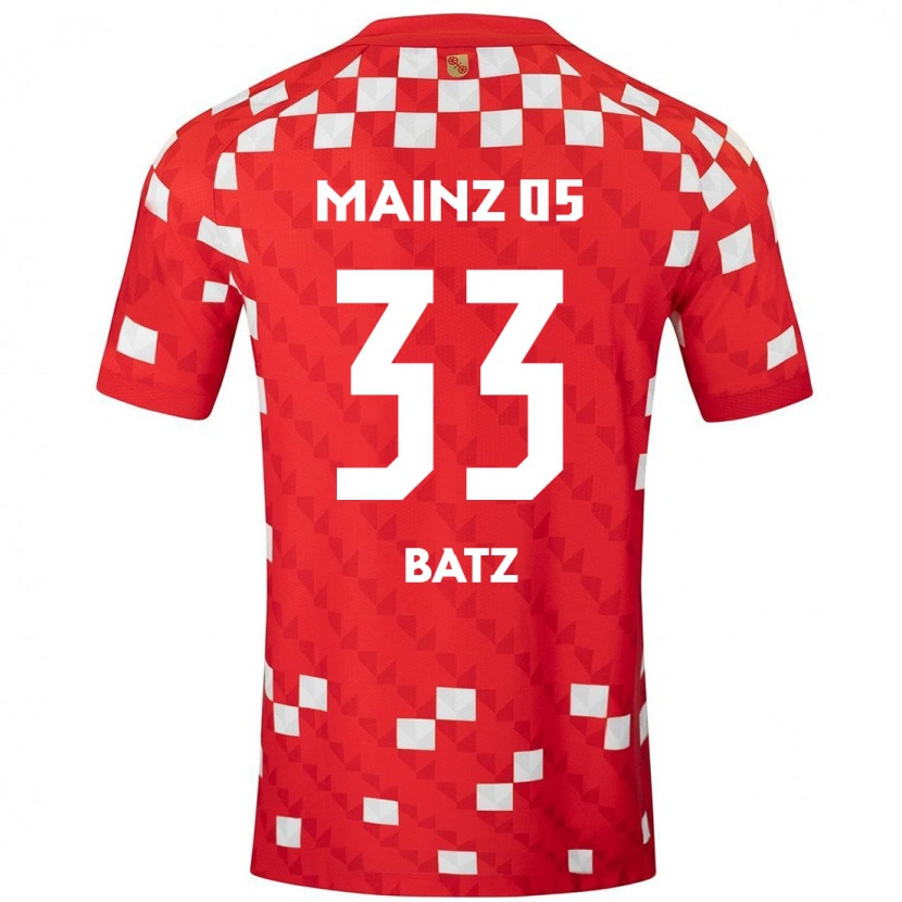 Danxen Damen Daniel Batz #33 Weiß Rot Heimtrikot Trikot 2024/25 T-Shirt