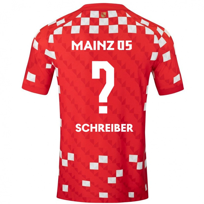 Danxen Damen Philipp Schreiber #0 Weiß Rot Heimtrikot Trikot 2024/25 T-Shirt
