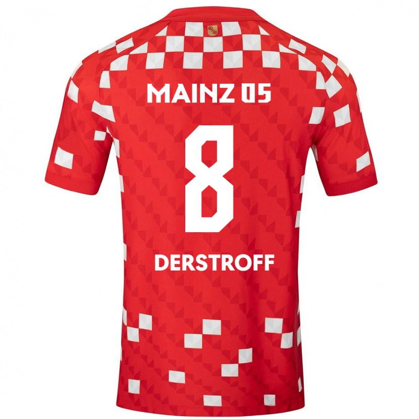 Danxen Damen Julian-Maurice Derstroff #8 Weiß Rot Heimtrikot Trikot 2024/25 T-Shirt