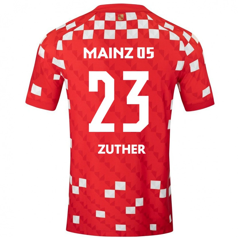 Danxen Damen Pit Zuther #23 Weiß Rot Heimtrikot Trikot 2024/25 T-Shirt