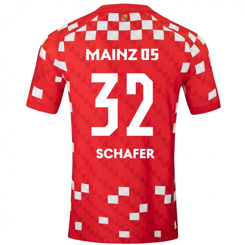 Danxen Damen Ann-Christin Schäfer #32 Weiß Rot Heimtrikot Trikot 2024/25 T-Shirt